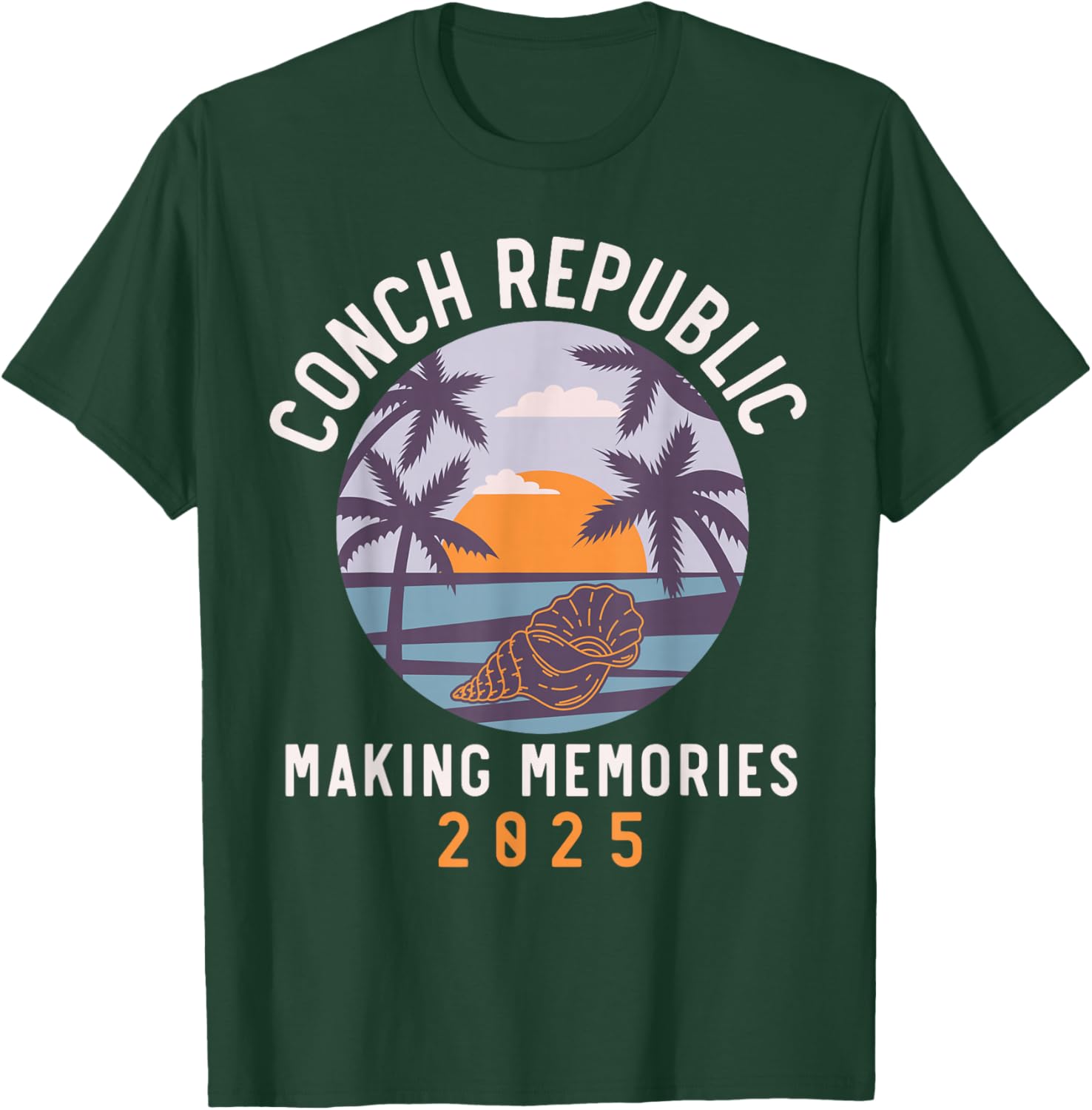 Conch Republic 2025 Matching Family Friends Group, Vacation T-Shirt - T-Shirt | Forest