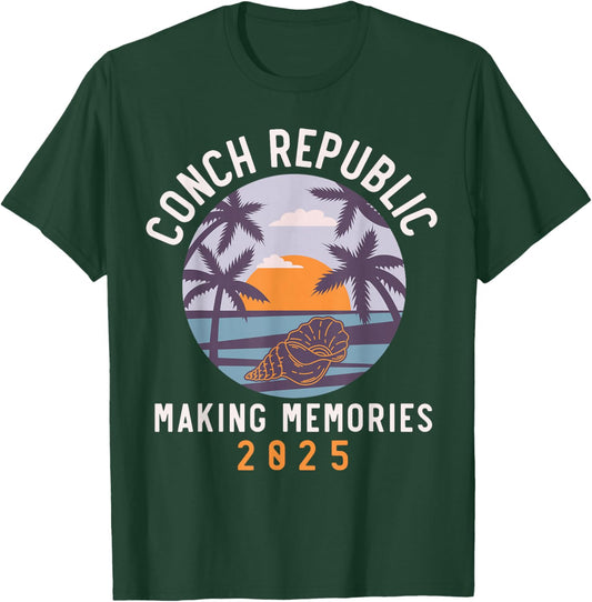 Conch Republic 2025 Matching Family Friends Group, Vacation T-Shirt - T-Shirt | Forest
