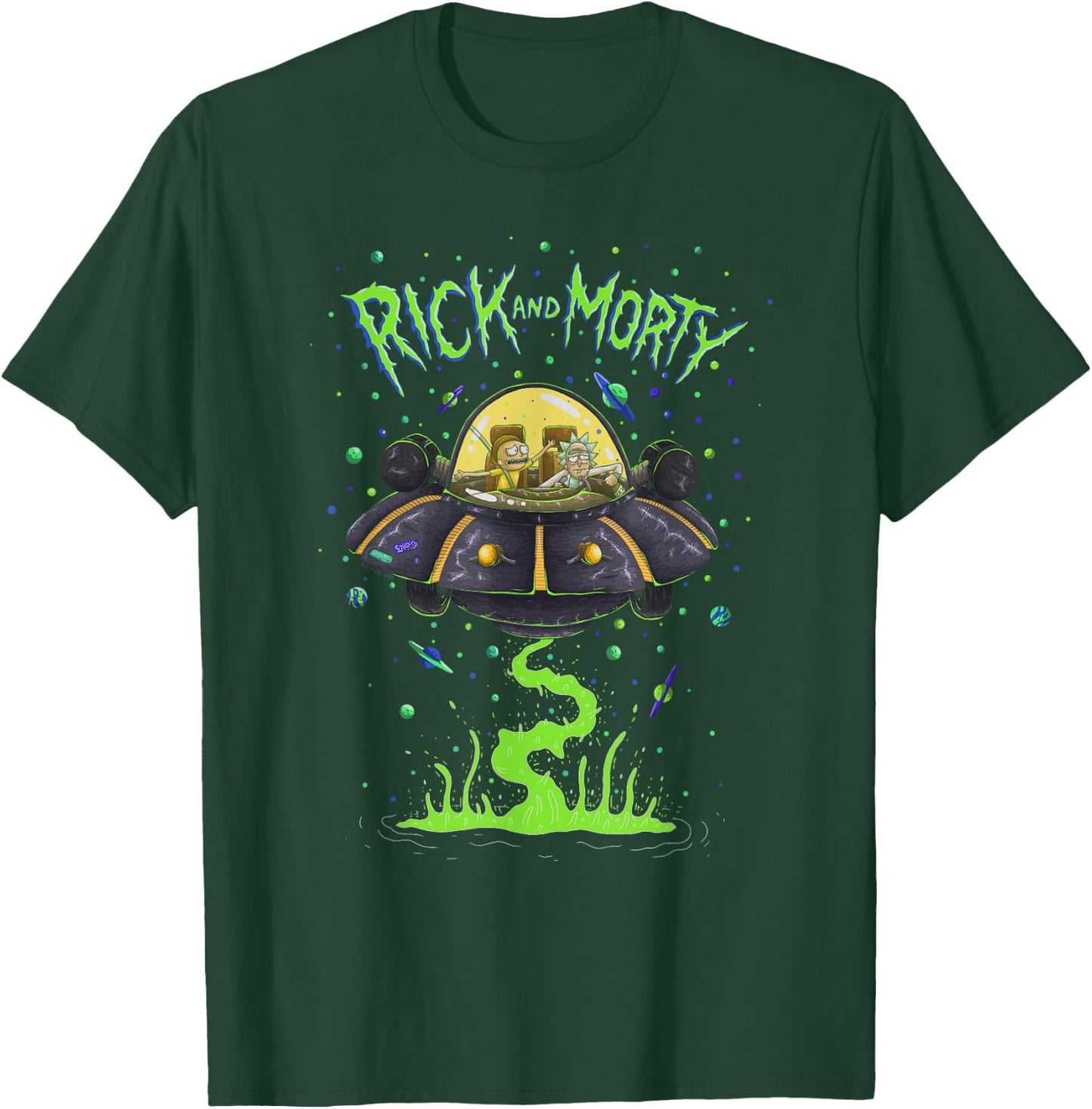 Rick and Morty UFO T-Shirt - T-Shirt | Forest