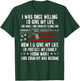Funny Vintage USA American AR-15 Gun Flag Men Women on back T-Shirt - T-Shirt | Forest
