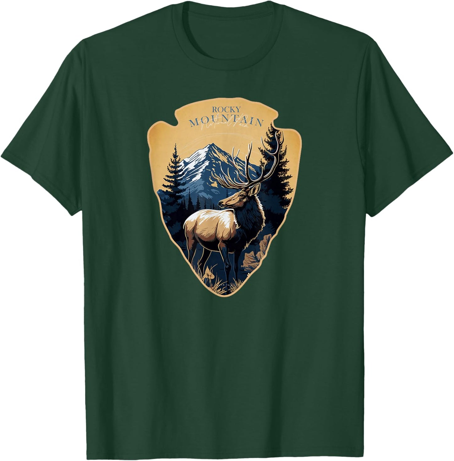 Rocky Mountain National Park Colorado Elk T-Shirt - T-Shirt | Forest