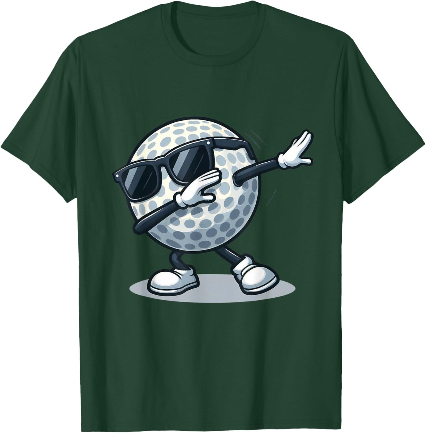 Dabbing Golf Ball Shirt Funny Boys Men Women Sports Player T-Shirt - T-Shirt | Forest