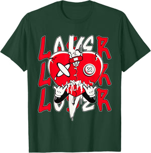 Red Loser Lover Drip Heart Matching Women T-Shirt - T-Shirt | Forest