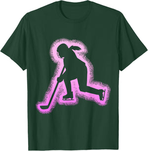 Ice hockey player and girls T-Shirt - T-Shirt | Forest