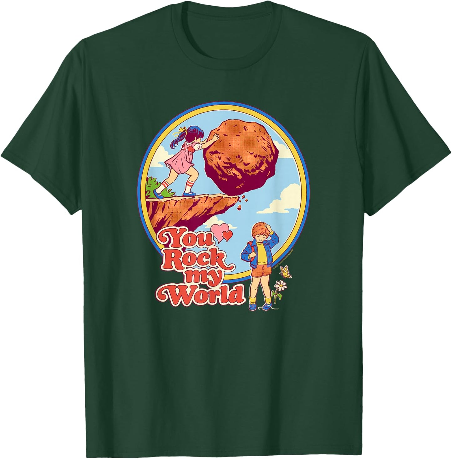 Steven Rhodes You Rock My World Valentine's Day Dark Humor T-Shirt - T-Shirt | Forest