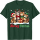 Cat Christmas Pajamas Men Women Boys Girls Meowy Catmas T-Shirt - T-Shirt | Forest