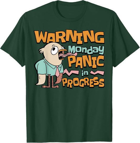 Monday Panic Humorous T-Shirt - T-Shirt | Forest