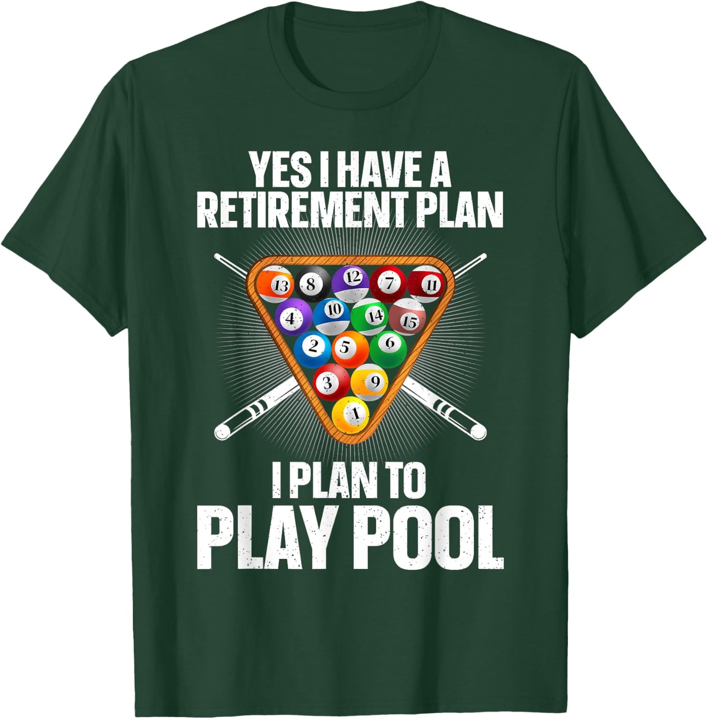 Cool Pool Design Women Billiards Lover Pool Player T-Shirt - T-Shirt | Forest