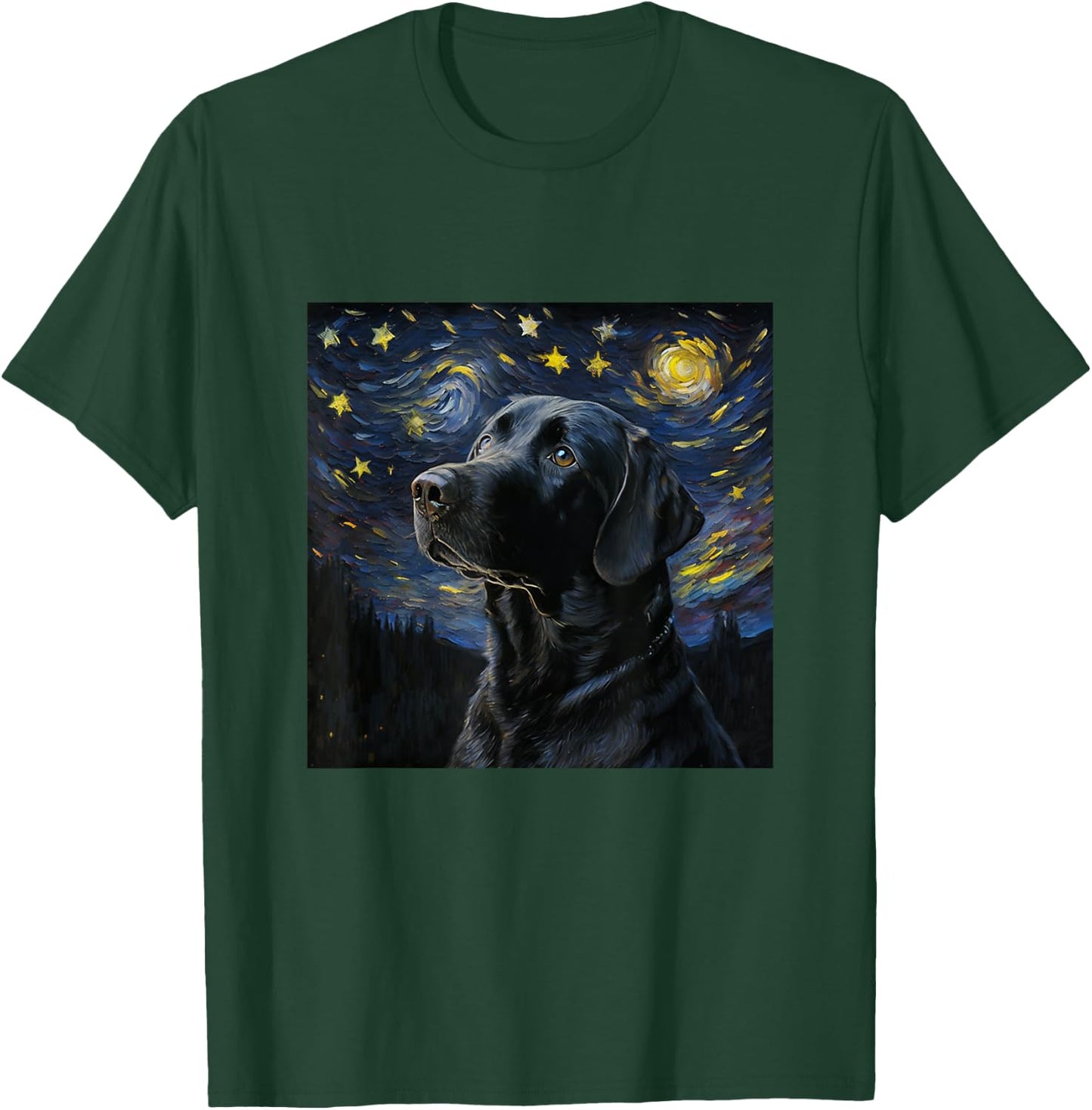 Cute Black Lab Black Labrador Retriever Puppy Dog Mom Animal T-Shirt - T-Shirt | Forest