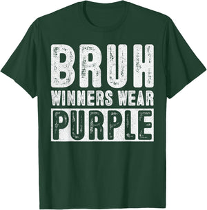 Funny Bruh Winners Wear Purple Vintage Sport T-Shirt - T-Shirt | Forest