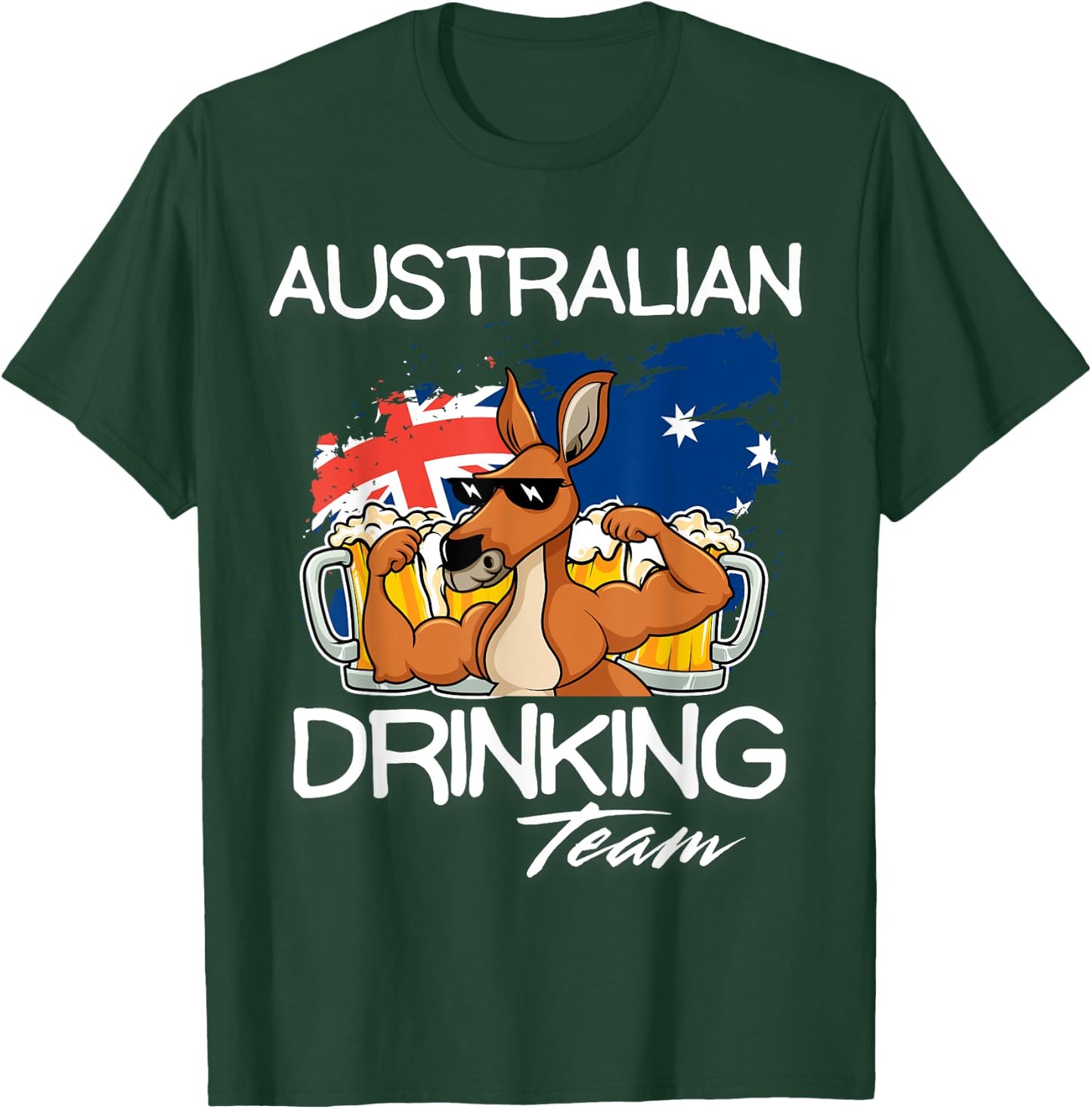 Classic Australian Drinking Team Beer Drinker Australia T-Shirt - T-Shirt | Forest