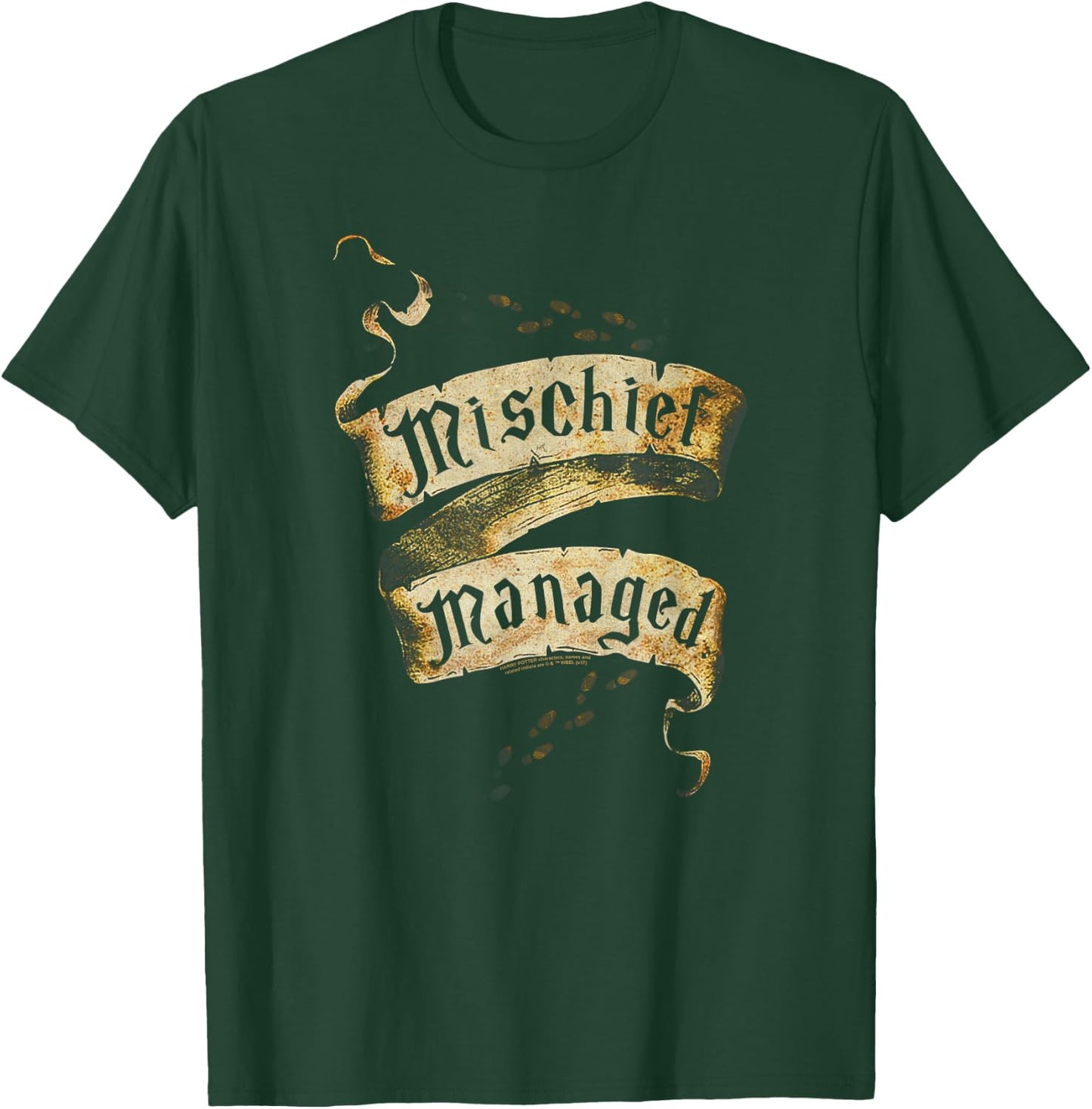 Harry Potter Mischief Managed Scroll T-Shirt - T-Shirt | Forest