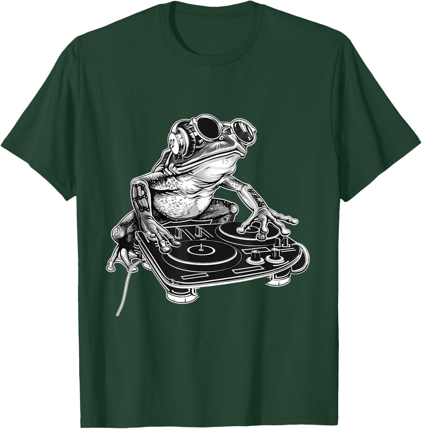 Frog Music DJ Music Producer Turntable DJ Frog Beatmaker T-Shirt - T-Shirt | Forest