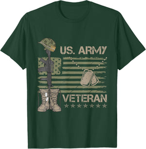 U.S. Army Veteran Flag T-Shirt - T-Shirt | Forest