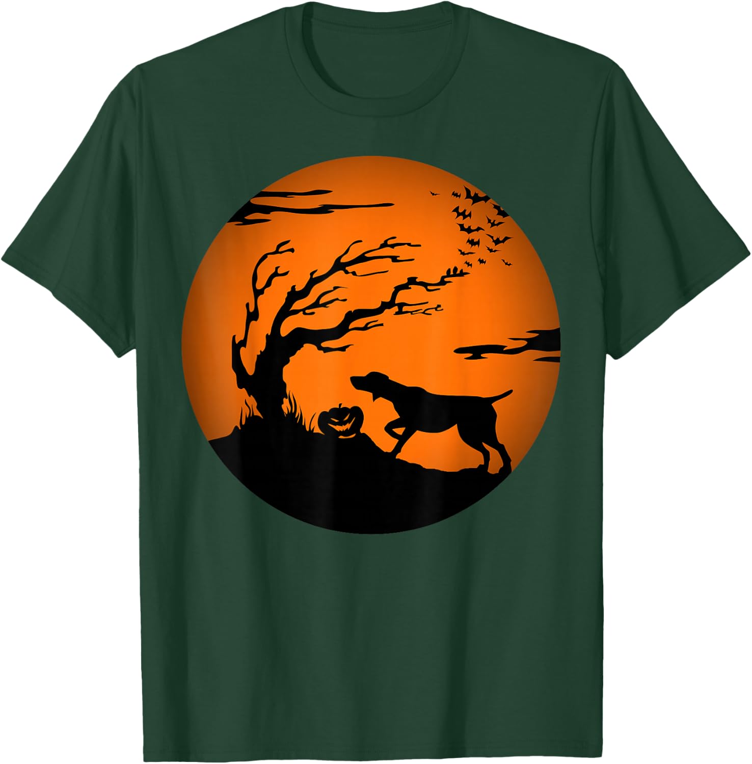 GSP Halloween German Shorthaired Pointer T-Shirt - T-Shirt | Forest