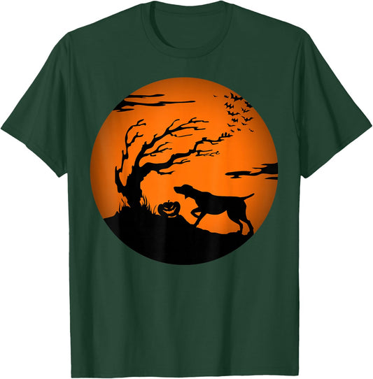 GSP Halloween German Shorthaired Pointer T-Shirt - T-Shirt | Forest