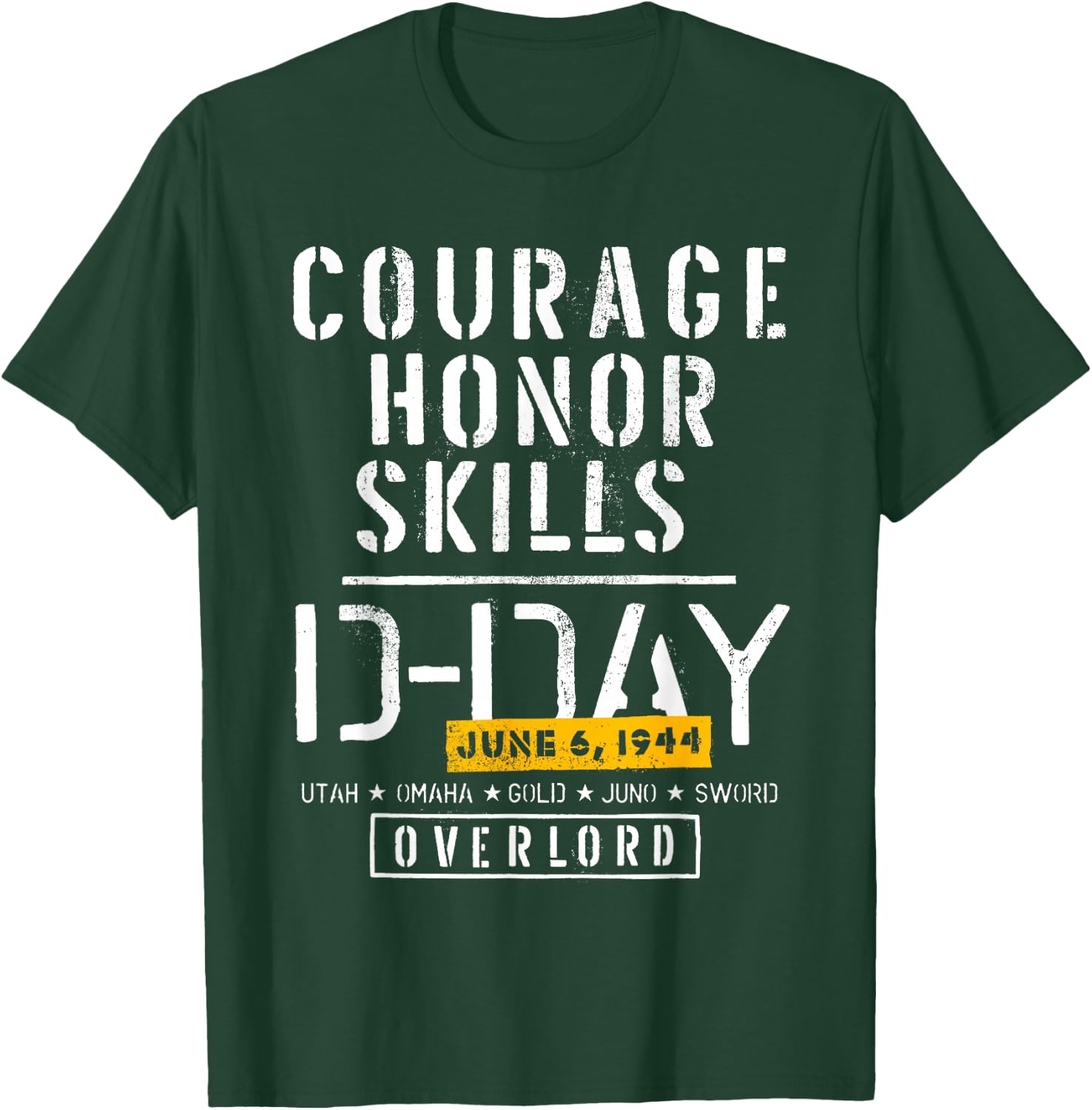 D-Day Overlord Normandy Landing 1944 Remembrance T-Shirt - T-Shirt | Forest