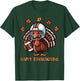 Happy Thanksgiving American Football Turkey Men Boys Kids T-Shirt - T-Shirt | Forest