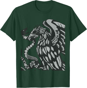 Mexican Flag Eagle Shield Aguila T-Shirt - T-Shirt | Forest