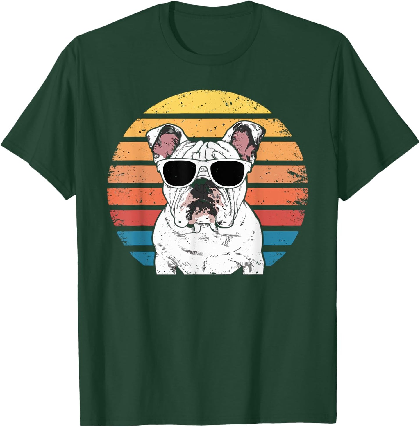 Vintage English Bulldog T-Shirt - T-Shirt | Forest