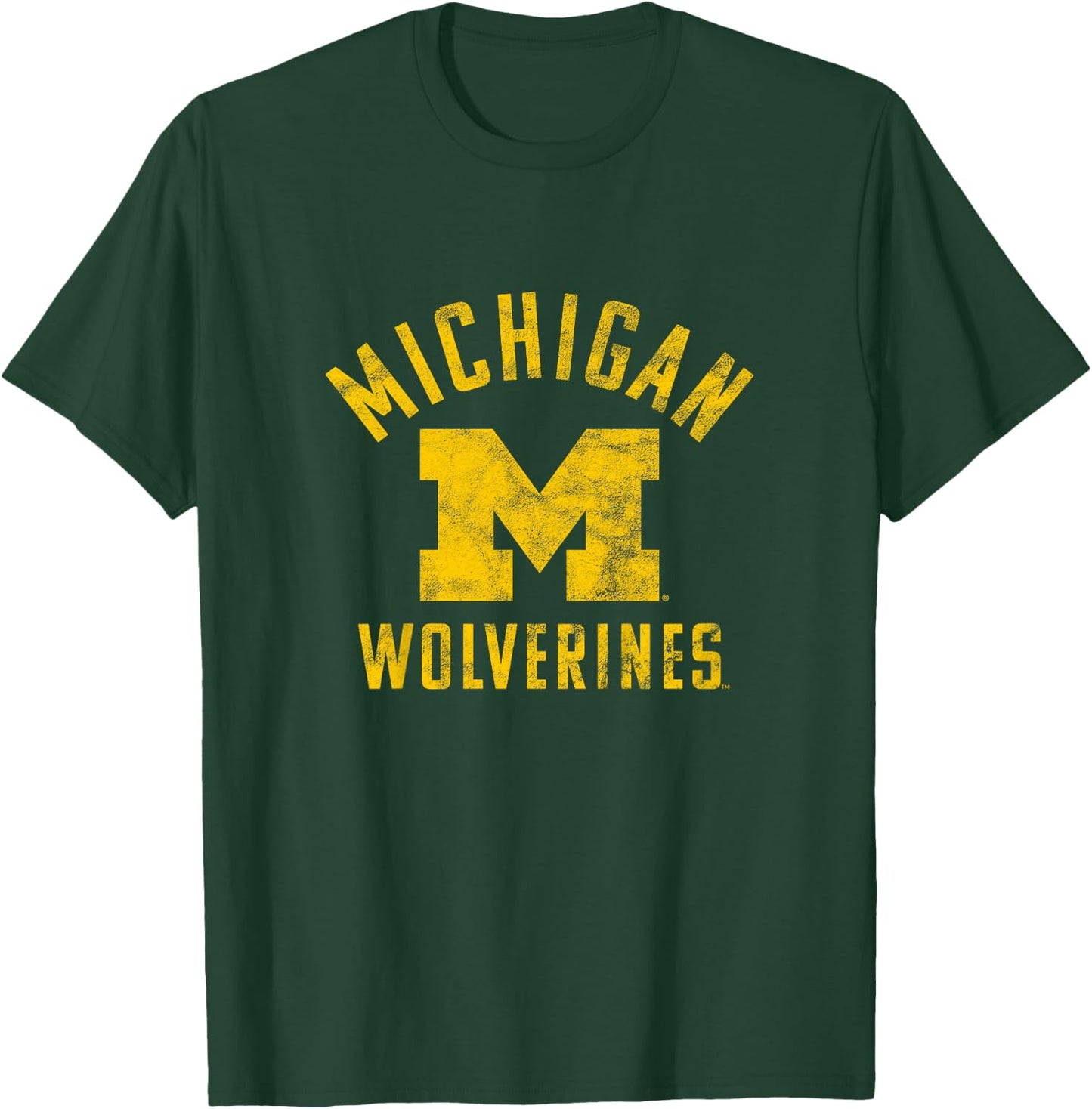Kids University of Michigan Wolverines U of M Large T-Shirt - T-Shirt | Forest