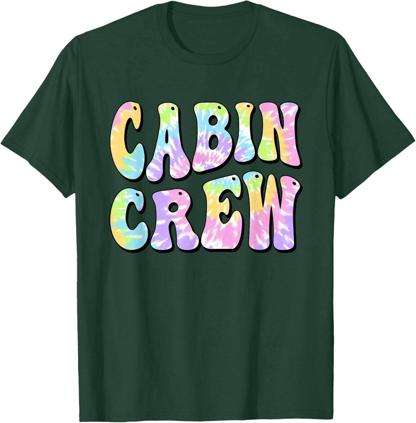 Cabin Crew Summer Mountain Lake Vacation Women Girl Kids T-Shirt - T-Shirt | Forest