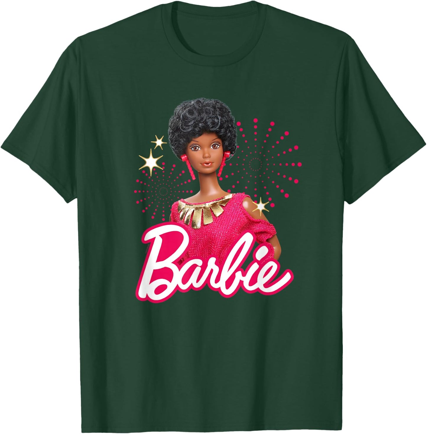 Barbie - 1980's Black Barbie and Logo T-Shirt - T-Shirt | Forest