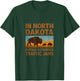 North Dakota Buffalo Outnumber Traffic Jams Design T-Shirt - T-Shirt | Forest