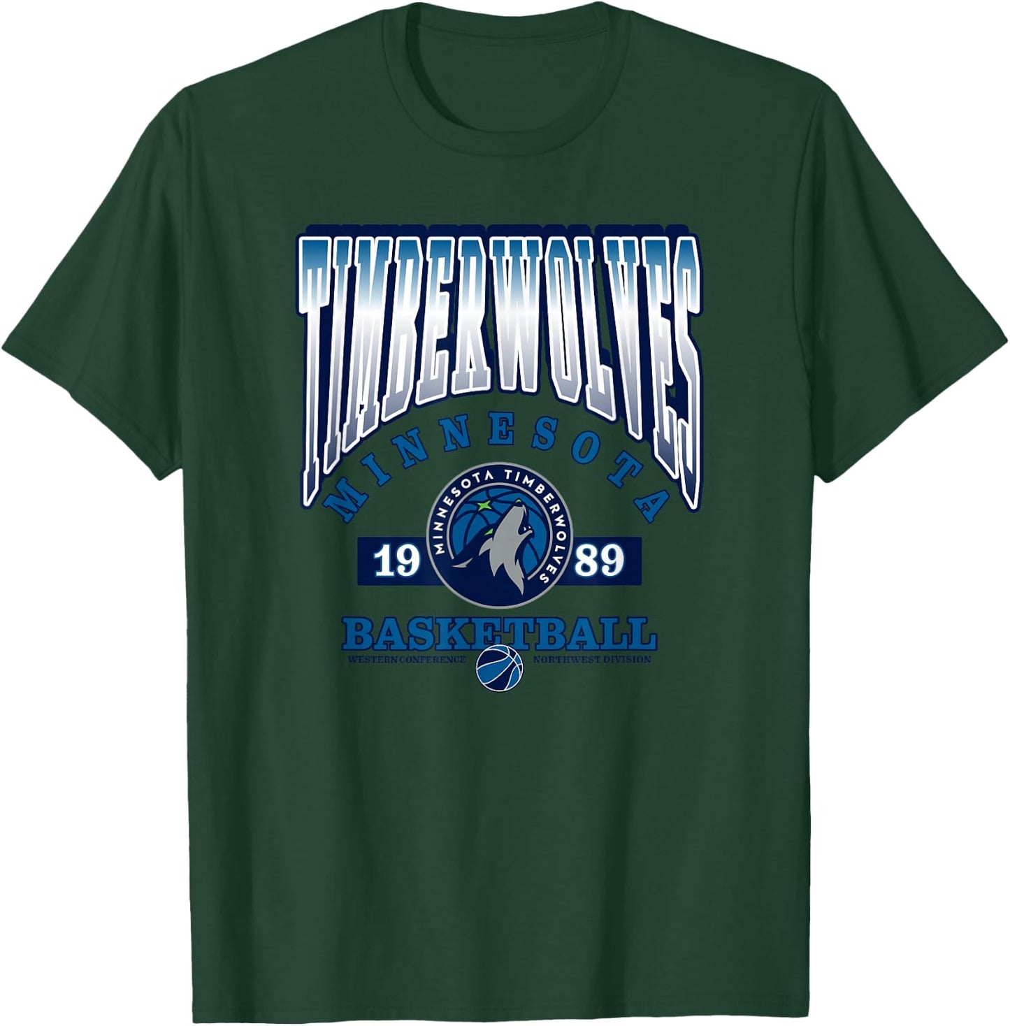 Minnesota Timberwolves NBA Homecourt Advantage - Black, -Adults, Small, Short Sleeve, Polyester, , Classic Fit, Letter Print T-Shirt - T-Shirt | Forest