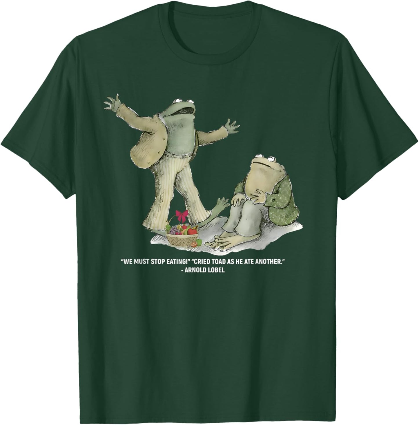 We Must Stop Eating Frog Funny Meme Retro Men Women T-Shirt - T-Shirt | Forest