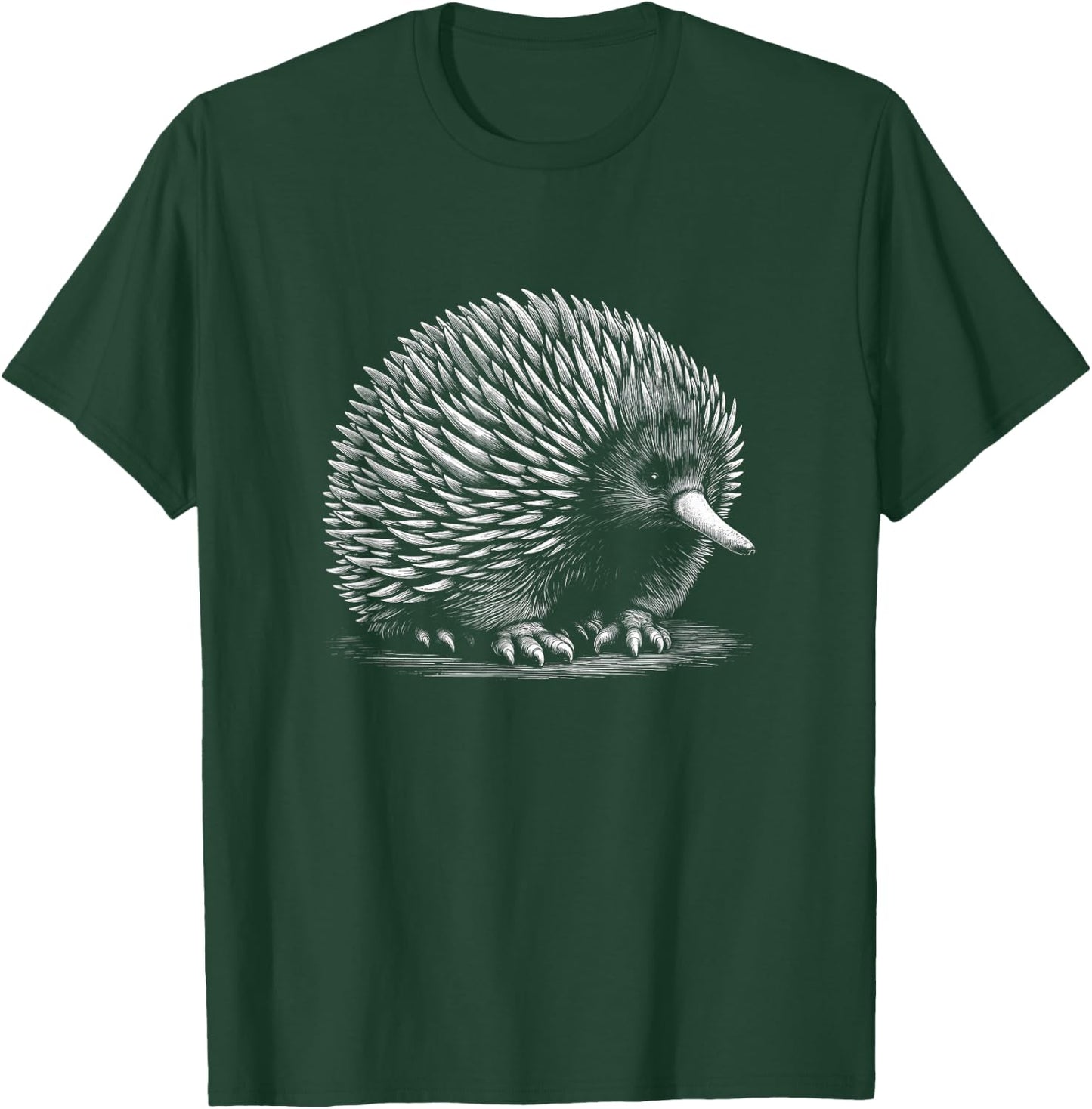 Echidna Graphic Art Design T-Shirt - T-Shirt | Forest