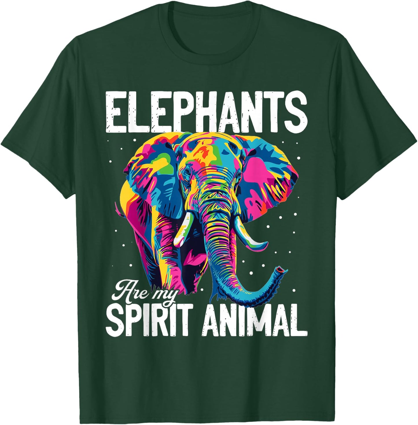 Funny Elephant Animal Elephants are my spirit animal T-Shirt - T-Shirt | Forest