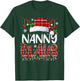 Nanny Claus Christmas Lights Pajama Family Matching T-Shirt - T-Shirt | Forest