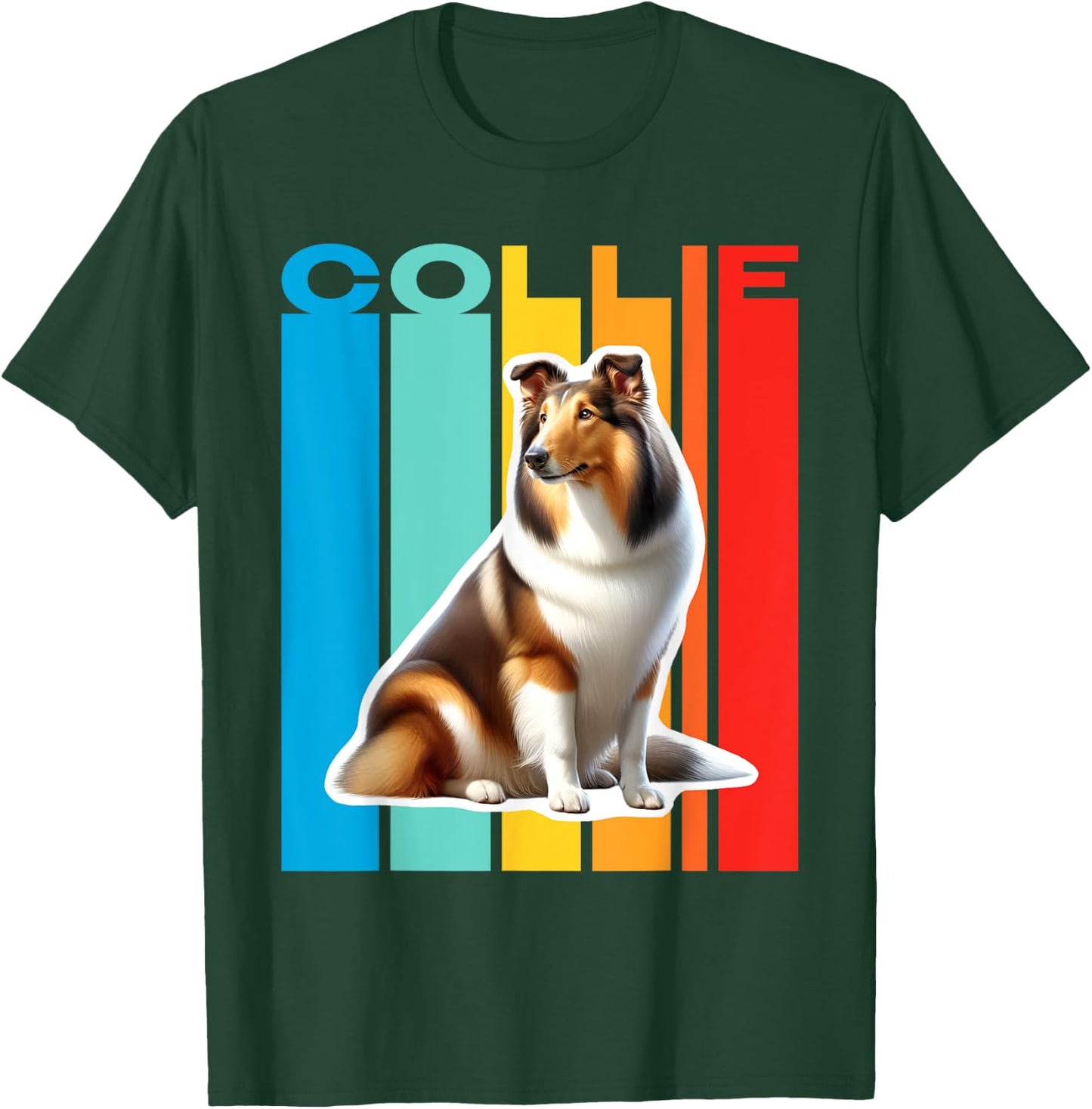 Colorful Collie T-Shirt - T-Shirt | Forest