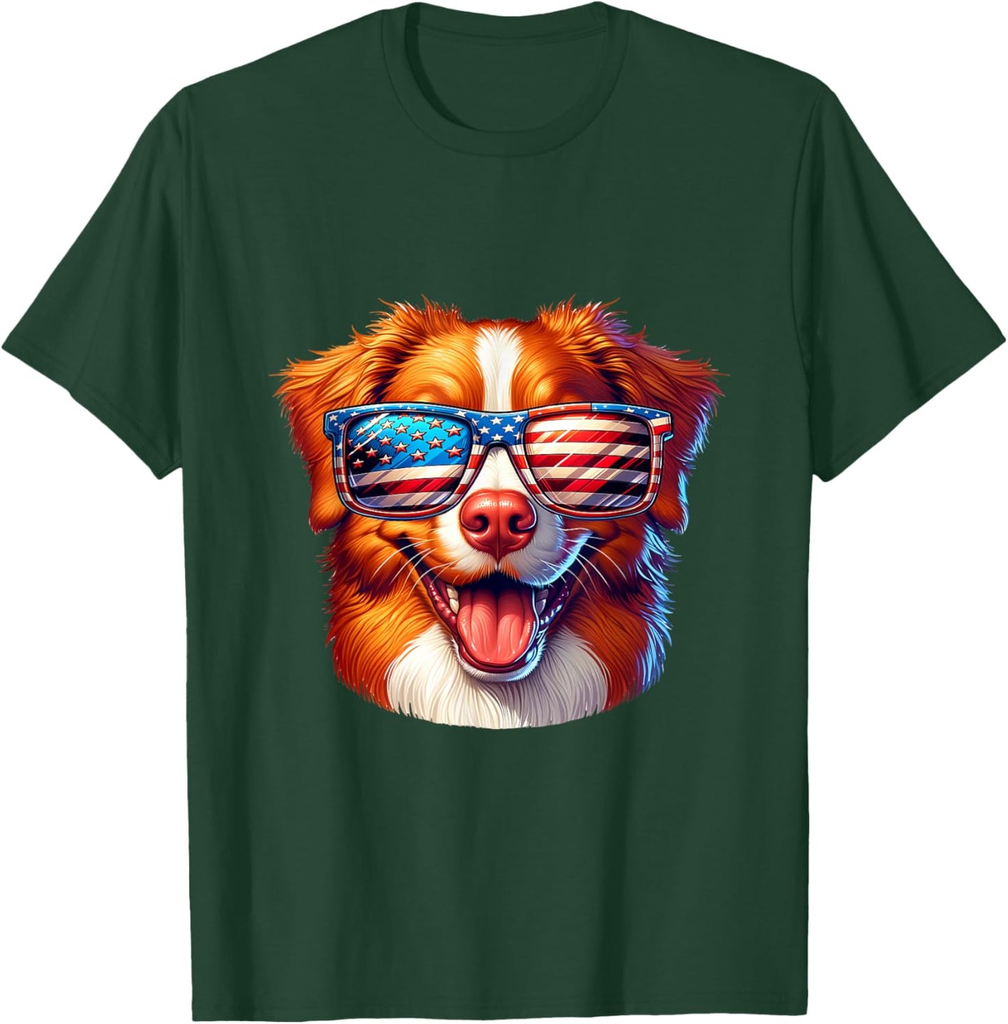 Nova Scotia Duck Tolling Retriever toller 4th Of July Dog Women Kids T-Shirt - T-Shirt | Forest