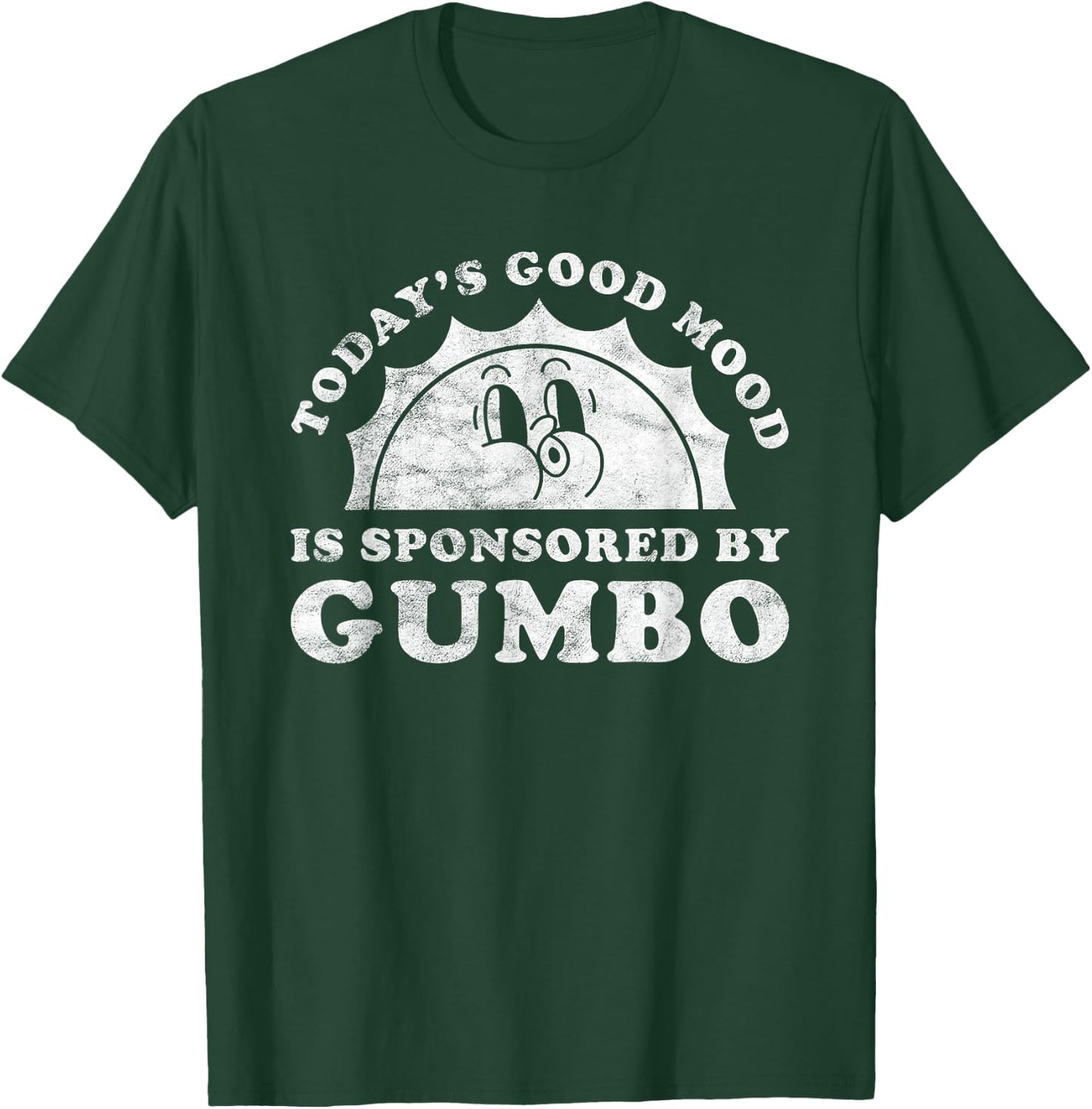 Good Mood Gumbo Apparel Co Funny Cute Retro Vintage Black T-Shirt - T-Shirt | Forest