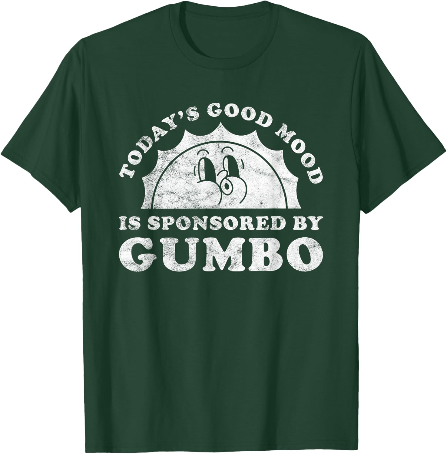 Good Mood Gumbo Apparel Co Funny Cute Retro Vintage Black T-Shirt - T-Shirt | Forest