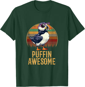 Puffin Awesome, Puffin T-Shirt - T-Shirt | Forest