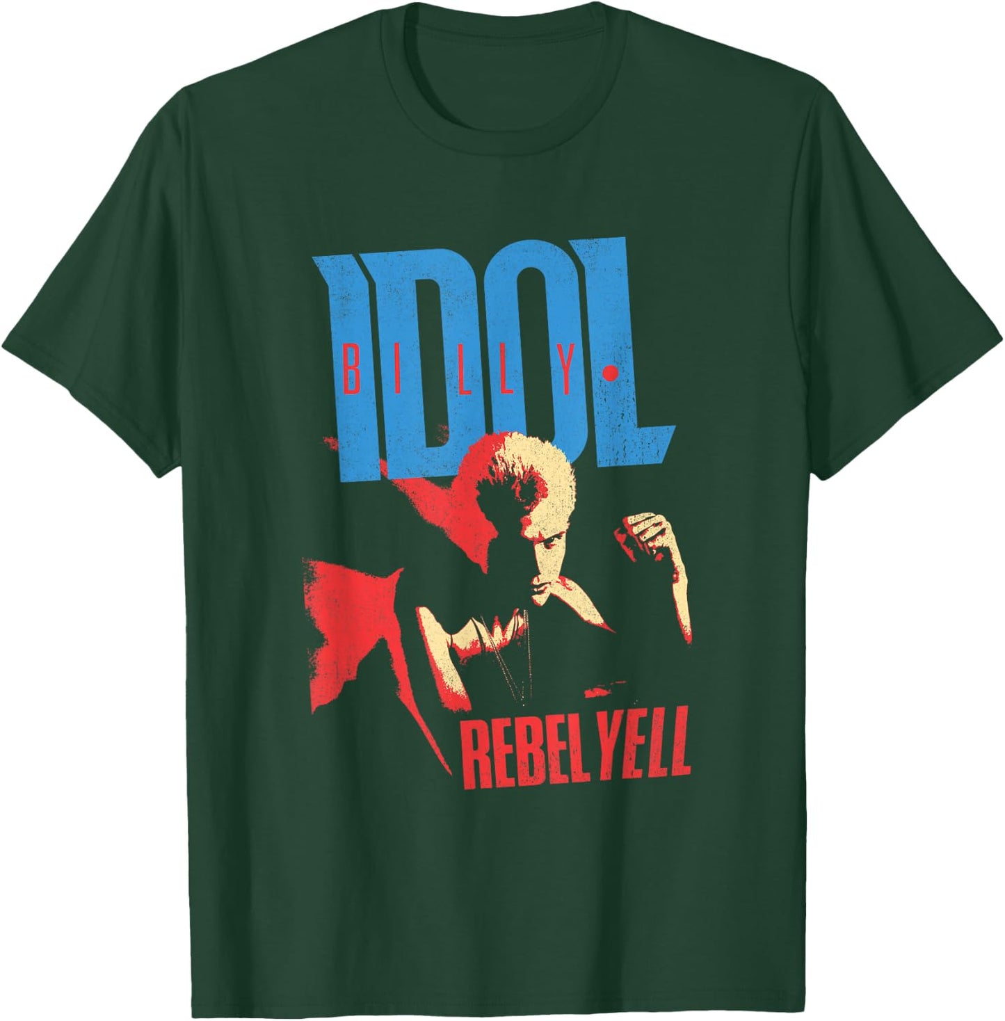 Billy Idol - Rebel Yell Tracklist T-Shirt - T-Shirt | Forest