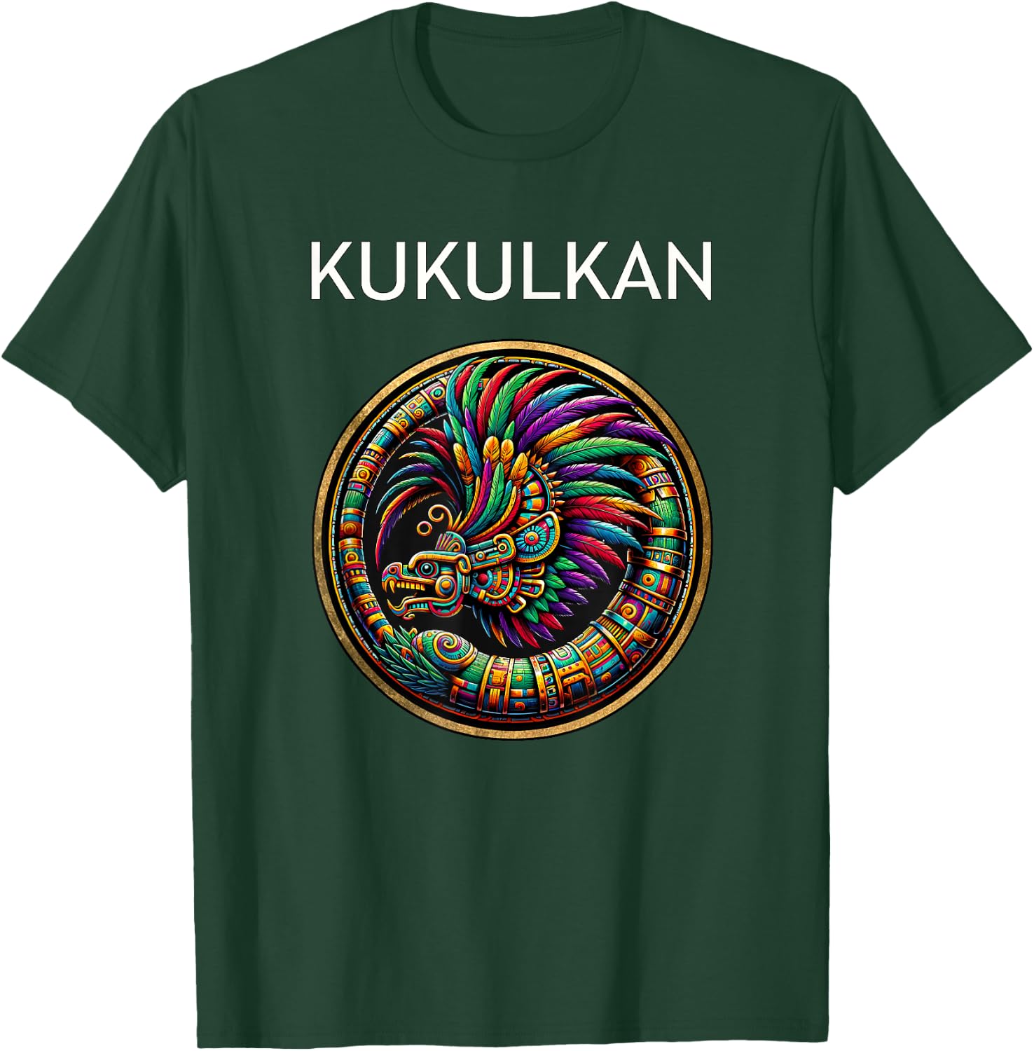 Kukulkan Mayan God of the Wind and Rain T-Shirt - T-Shirt | Forest