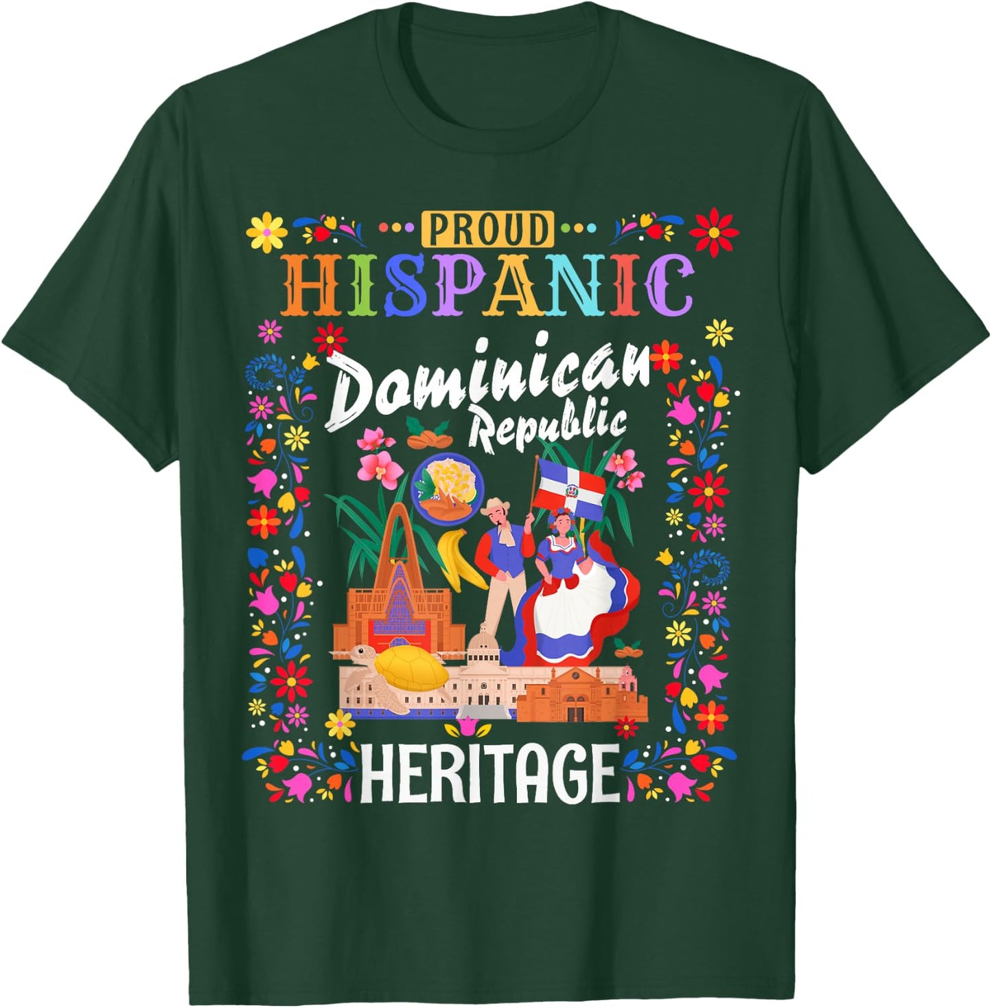Dominican Flag Idea Kids Latin Heritage República Dominicana T-Shirt - T-Shirt | Forest