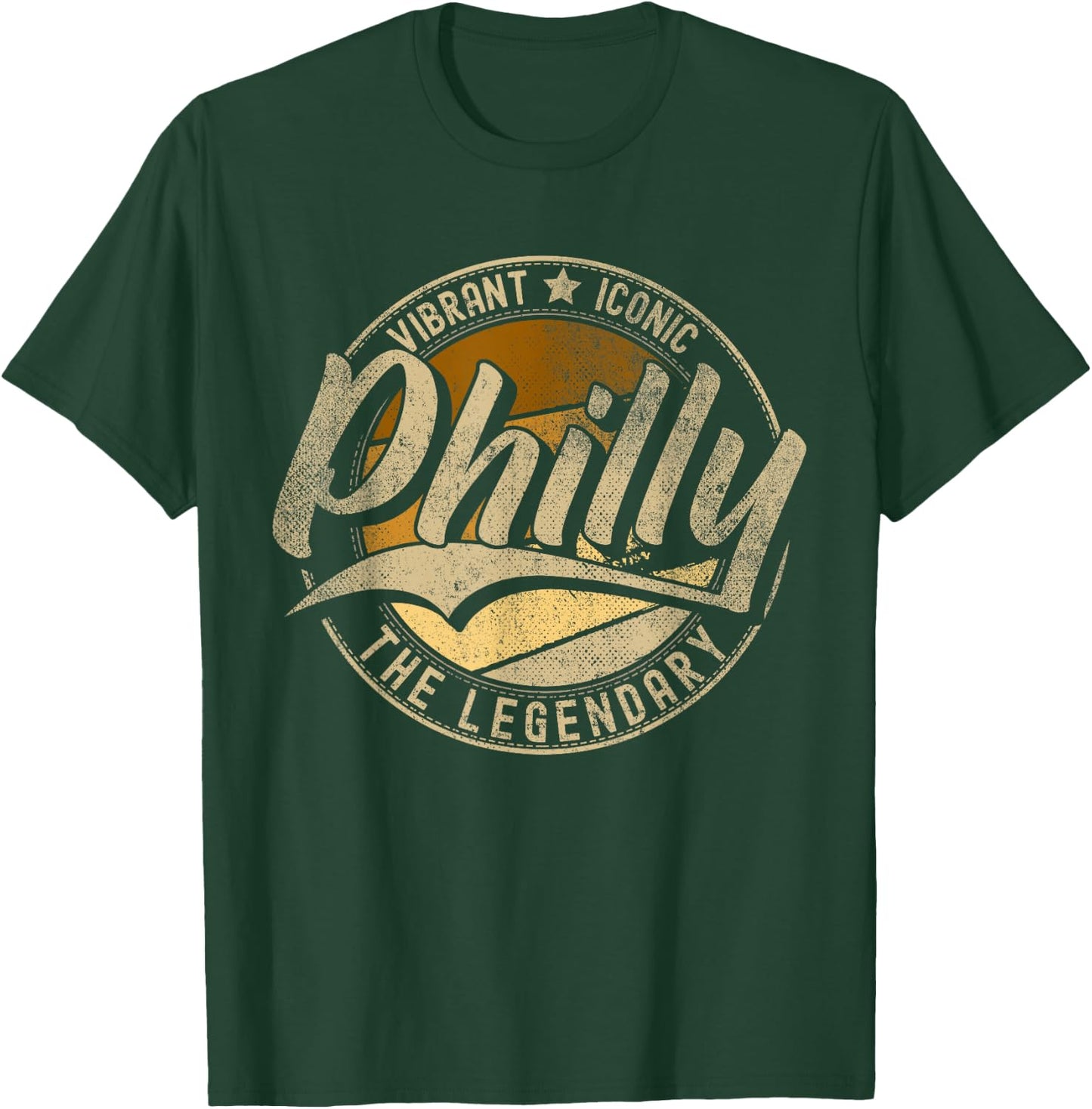 Philly Philadelphia PA | Pennsylvania | Vintage Distressed T-Shirt - T-Shirt | Forest