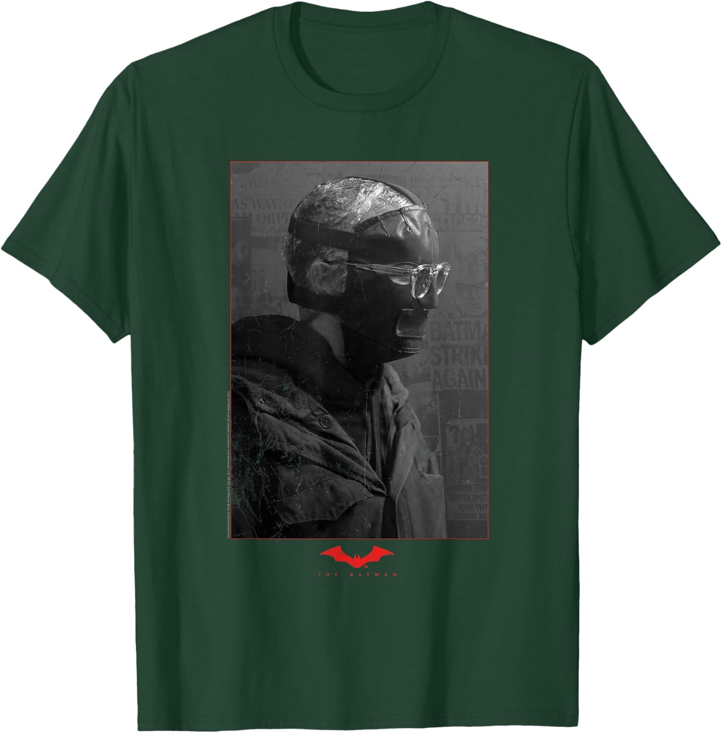 The Batman Riddler Worn Portrait T-Shirt - T-Shirt | Forest