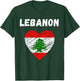 Lebanon Flag Holiday Lebanon Heart Lebanese Flag T-Shirt - T-Shirt | Forest