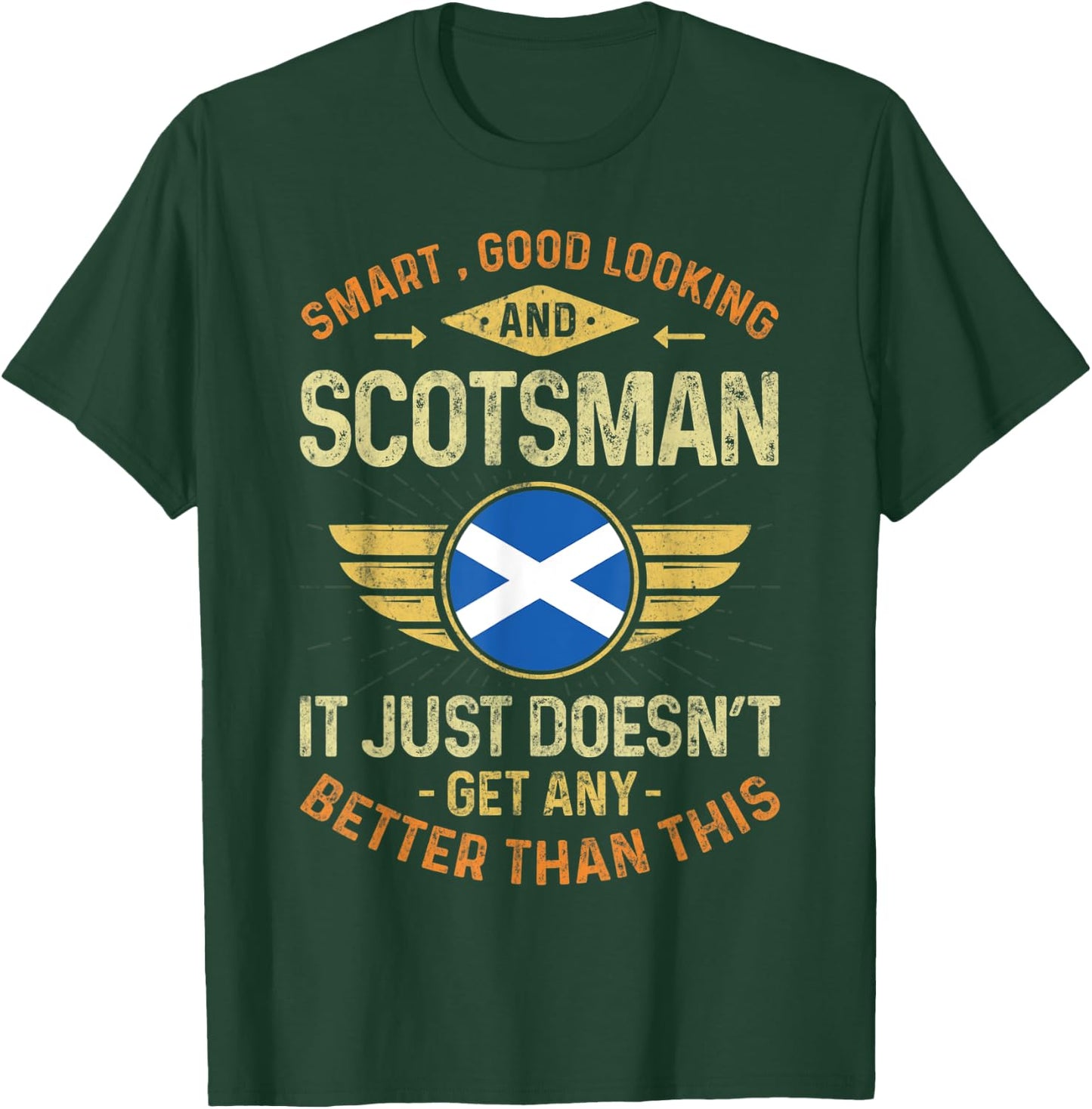 Scotland Flag Proud Scotsmen Men & Women T-Shirt - T-Shirt | Forest