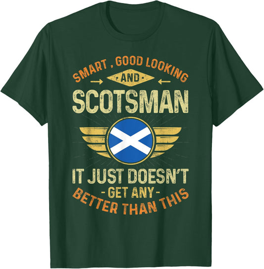 Scotland Flag Proud Scotsmen Men & Women T-Shirt - T-Shirt | Forest