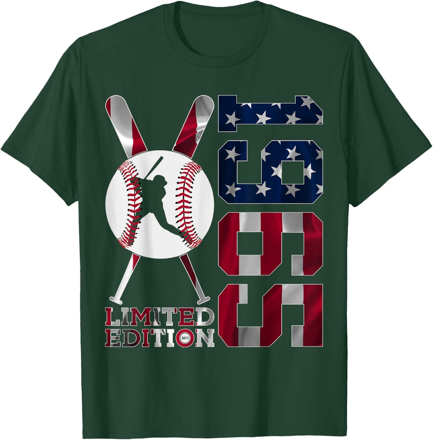 60th BIRTHDAY BASEBALL LIMITED EDITION 1965 T-Shirt - T-Shirt | Forest