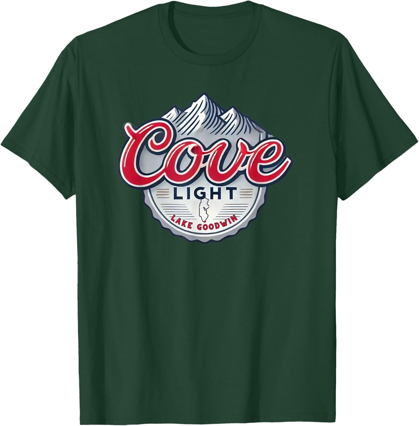 Cove Light, Lake Goodwin Washington T-Shirt - T-Shirt | Forest