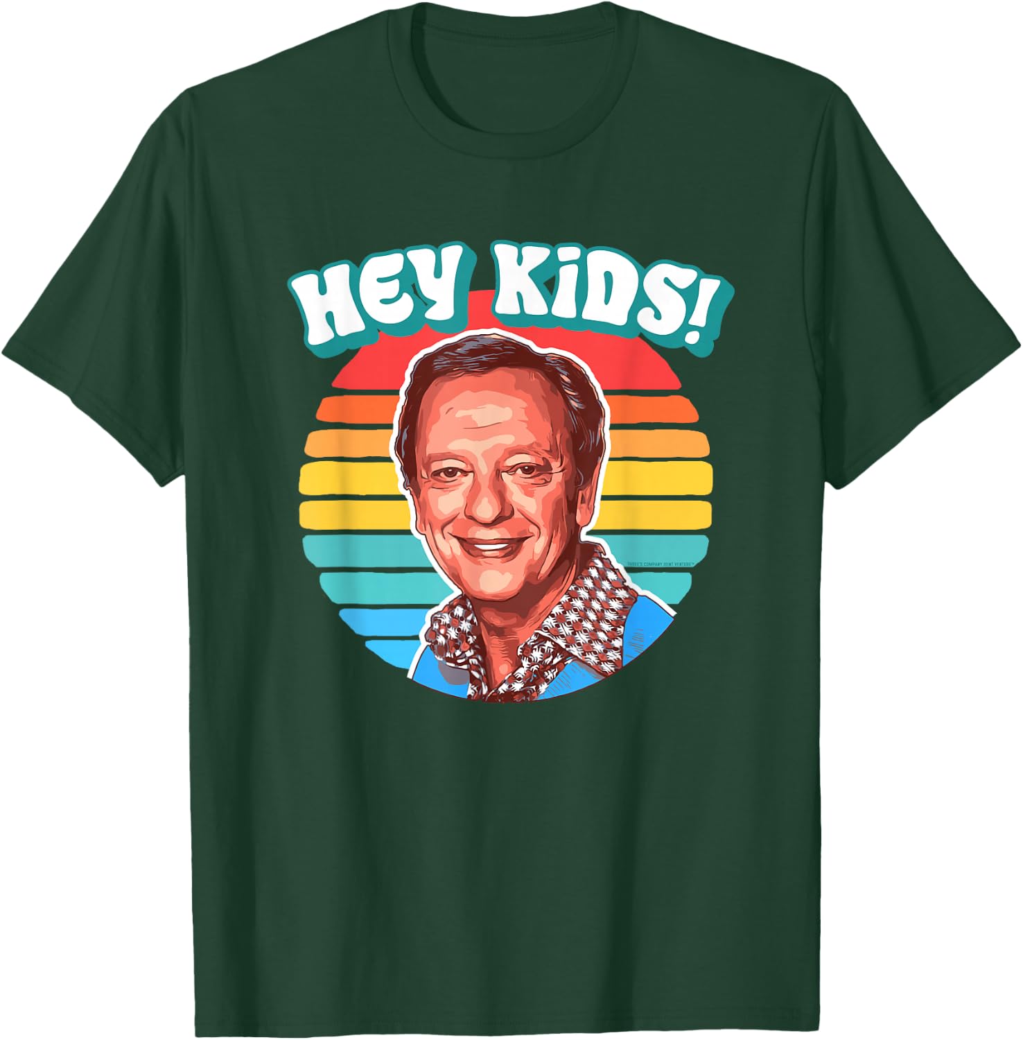 Hey Kids! Funny Mr Furley Three's Company Retro Eighties T-Shirt - T-Shirt | Forest