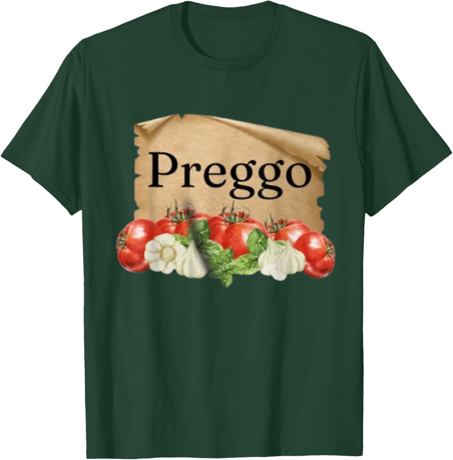 Preggo Sauce Cute Preggers Costume Pregnancy Announcement T-Shirt - T-Shirt | Forest